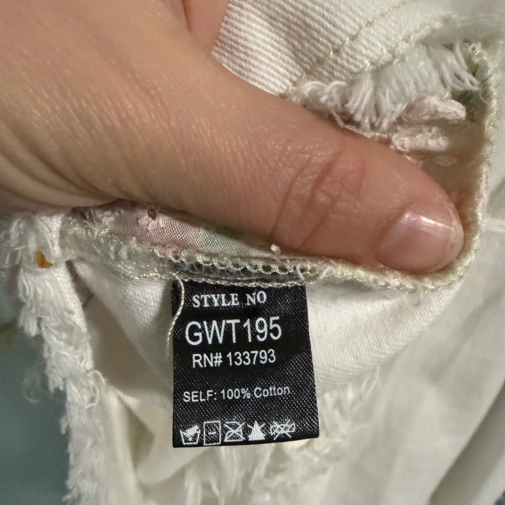 Pol Patchwork Floral Stripe Button Down Shirt Siz… - image 6